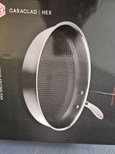 Caraclad Hex 11" Hybrid Frying Pan Stainless Aluminum Core Non-Stick Cool Grip - Picture 3 of 7