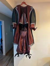 Pendragon female sea captain ren faire costume coat, bodice pants size medium