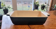 NEW LE CREUSET RECTANGULAR STONEWARE BAKING DISH 18CM DEAP TEAL