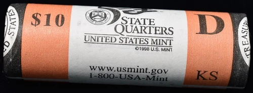 2005-D Kansas State Quarter Mint Wrapped Roll 