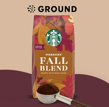 Starbucks FALL BLEND Limited Edition Ground Medium Roast Coffee 10 oz PACK