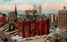 1919, W H Brandel Heart of Buffalo, New York USA 9311 White Border 143 Postcard