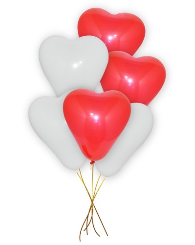 Heart Shaped Balloons 10" Biodegradable Wedding Anniversary Party Ballon DecorUK - Picture 19 of 65