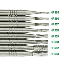 6 Pcs/Box Dental Surgical Tungsten Carbide Burs HP 2.35mm Straight/Taper Fissure
