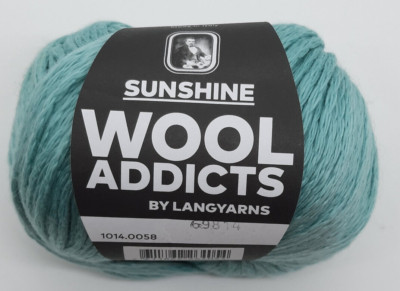 (159  /kg):  50 g  LangYarns Wooladdicts SUNSHINE, Kettgarn, Fb. 058  #7310