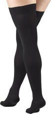Truform Medical Compression Stockings Closed Toe Dot Top: 20-30 mmHg 8868BL-M 