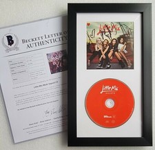 LITTLE MIX AUTOGRAPHED BECKETT BAS LOA COA BAND SIGNED MUSIC CD DISPLAY LETTER