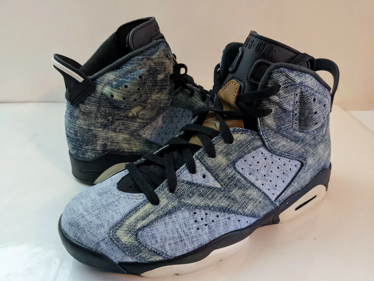 Nike Air Jordan 6 Retro Washed Denim Size 10.5 CT5350 401 Bleach custom New