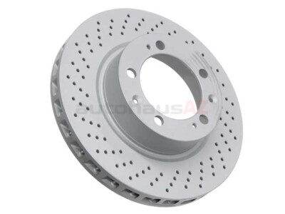 Zimmermann Sport Z X-Drilled Front Left Disc Brake Rotor 92835104360 Porsche 928