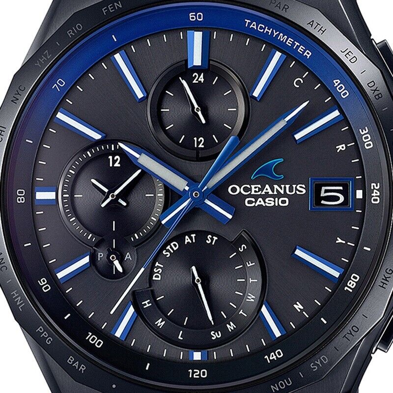 Casio Oceanus OCW-S5000B-1AJF All Black Manta Titanium Solar Casio Oceanus OCW-S5000B-1AJF All Black Manta Titanium Solar