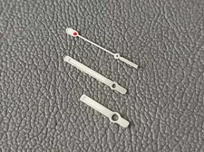 HANDS SET 6105 STYLE SILVER BRUSH C3 / SEIKO MOD SKX SKX007 NH35 NH36 NH34