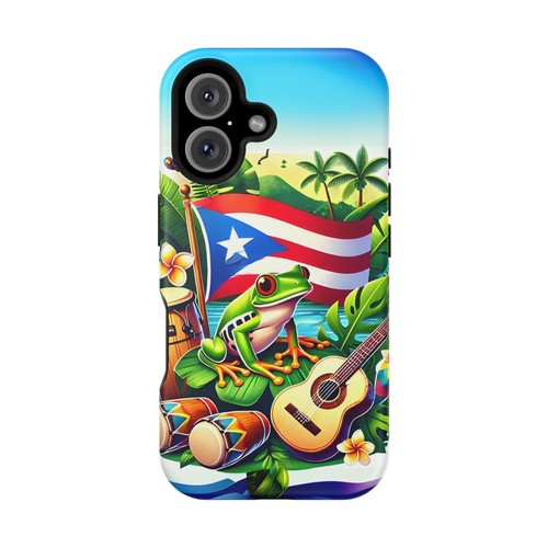 Vibrante Arte Puertorriqueño Magnético Resistente Estuches - Protectores Tropicales para Teléfono, Regalos - Imagen 12 de 133