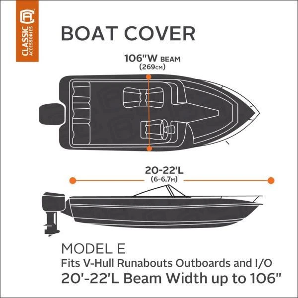 Classic Accessories 20-087-122401-00 DryGuard Heavy-Duty Waterproof Boat Cover - Image 2 of 4