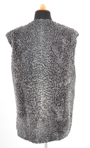 US5251 REAL PERSIAN LAMB FUR VEST SWAKARA PERSIAN LAMB WAISTCOAT - PERSIANER - Picture 6 of 14