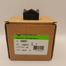 Greenlee 60051 Knockout Rectangular Rectangle Replacement Punch 1.25" x 1.38"