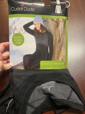 NEW Cuddl Duds Womens Softwear Warm Layers Long Sleeve Turtleneck Crew Sporty L