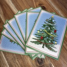 NEW "Merry Christmas Holiday PaperCraft 7ct Christmas Tree Card Set