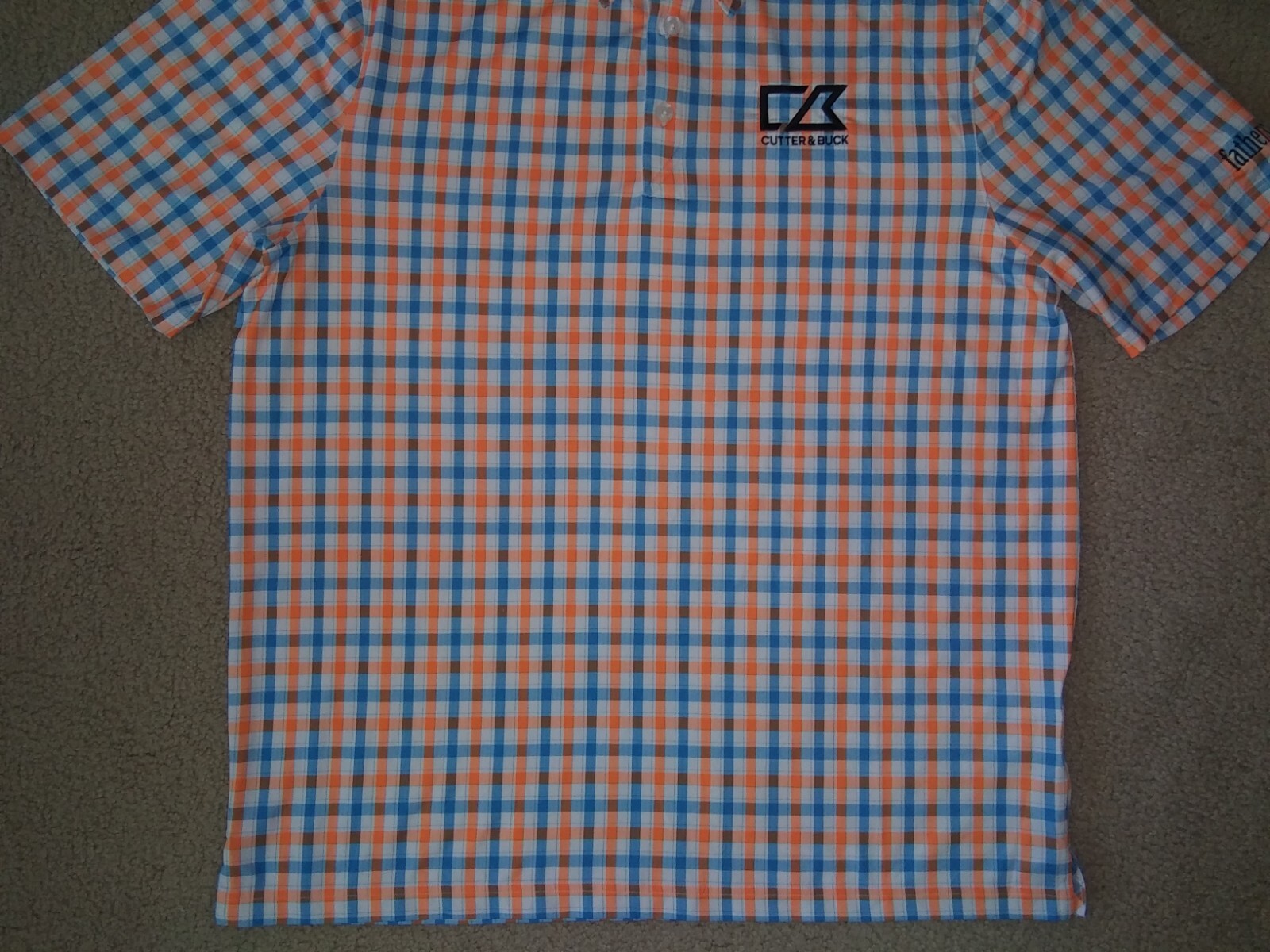 Cutter & Buck CB DryTec UPF 50+ Sun Protection - Men's Plaid Stylish Polo Shirt