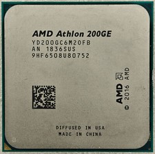 AMD Athlon 200GE 3.2 GHz Dual-Core 4 Threads 5MB Socket AM4 35W CPU Processor