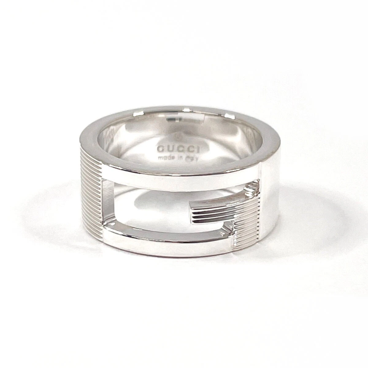 Bague GUCCI découpe de marque G argent925 US 4,25 (taille US) accessoires femmes