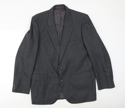 Burton Herren Anzugjacke grau Polyestermischung Größe 38 Reg