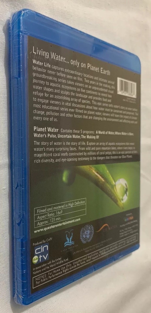 Water Life: Planet Water (Blu-ray Disc, 2009) (New & Sealed