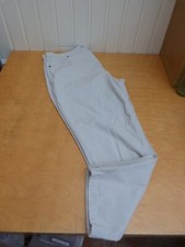 M&S Ladies/Women's Stone Coloured Trousers Size 20 Cotton Elastane Lycra