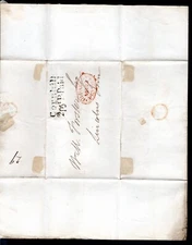 GB FOLDED LETTER LONDON 2d POST CORNHILL 22MAR1830 - 233