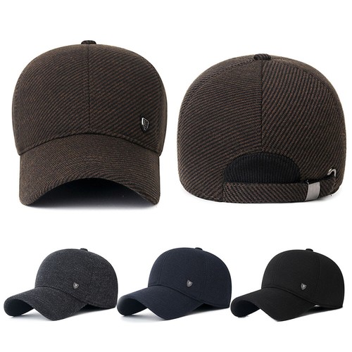 Men's Warm Baseball Cap Ear Flaps Thicken Cotton Snapback Hats Caps Winter• - Bild 4 von 18
