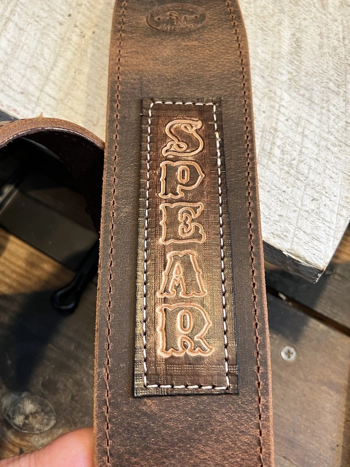 Buffalo Leather Rifle Sling - Handmade Strap - Personalized - Made in USA - Image 3 of 4