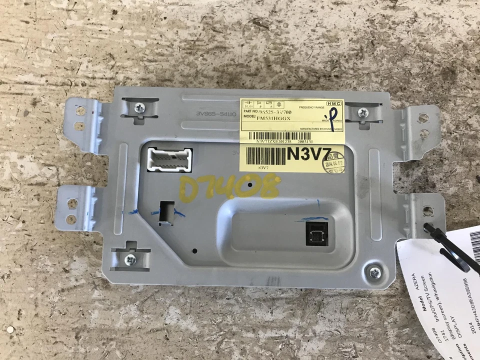 Pantalla de infoentretenimiento usada se adapta a: Hyundai Azera 2014 pantalla de visualización con navegación I Foto 3 de 4