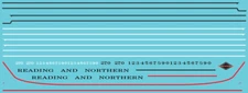 N Scale - Reading & Northern F Unit Decal Set