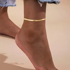 ZARD Snake Chain Anklet in 18K Gold Plating