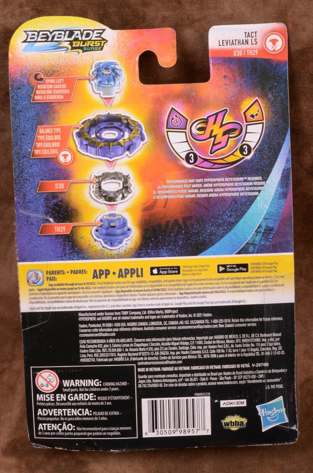 Pião BEYBLADE Lançador Hypersphere Tact Leviathan L5