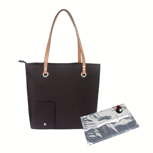 Bolso de Mano Dispensador de Vino Aislado - Elegante Cartera de Vino con Caño Oculto - Imagen 2 de 10