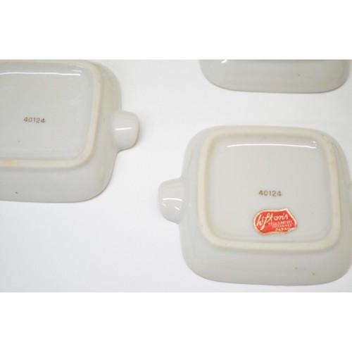 Vtg Lefton Ashtray Lot in Tray Japan Ceramic Gold-Tone Trim Hand Painted Wheat - Picture 9 of 12