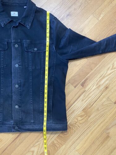 AG Jeans Men's Dart Denim Jacket Size XL Black Adriano Goldschmied Trucker Jean - Picture 6 of 8