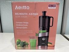 Aeitto Big Mouth Slow Juicer 4.9" - HSJ-1908 - Black - Used 2 Times - $190 MSRP