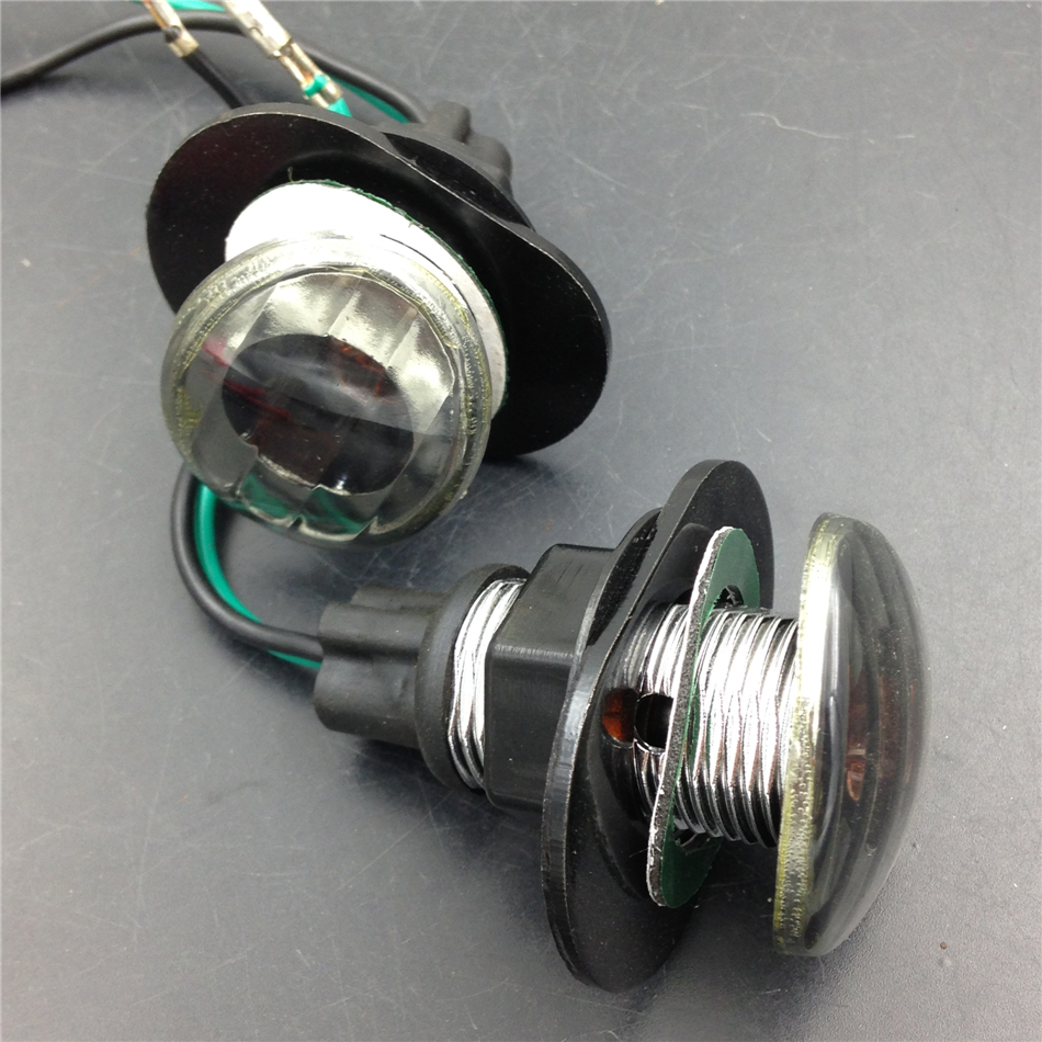 Pair Flush Mount Turn Signal Indicator Lights Fit for