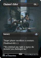 MTG Dominaria Remastered BORDERLESS U Chainer's Edict 425