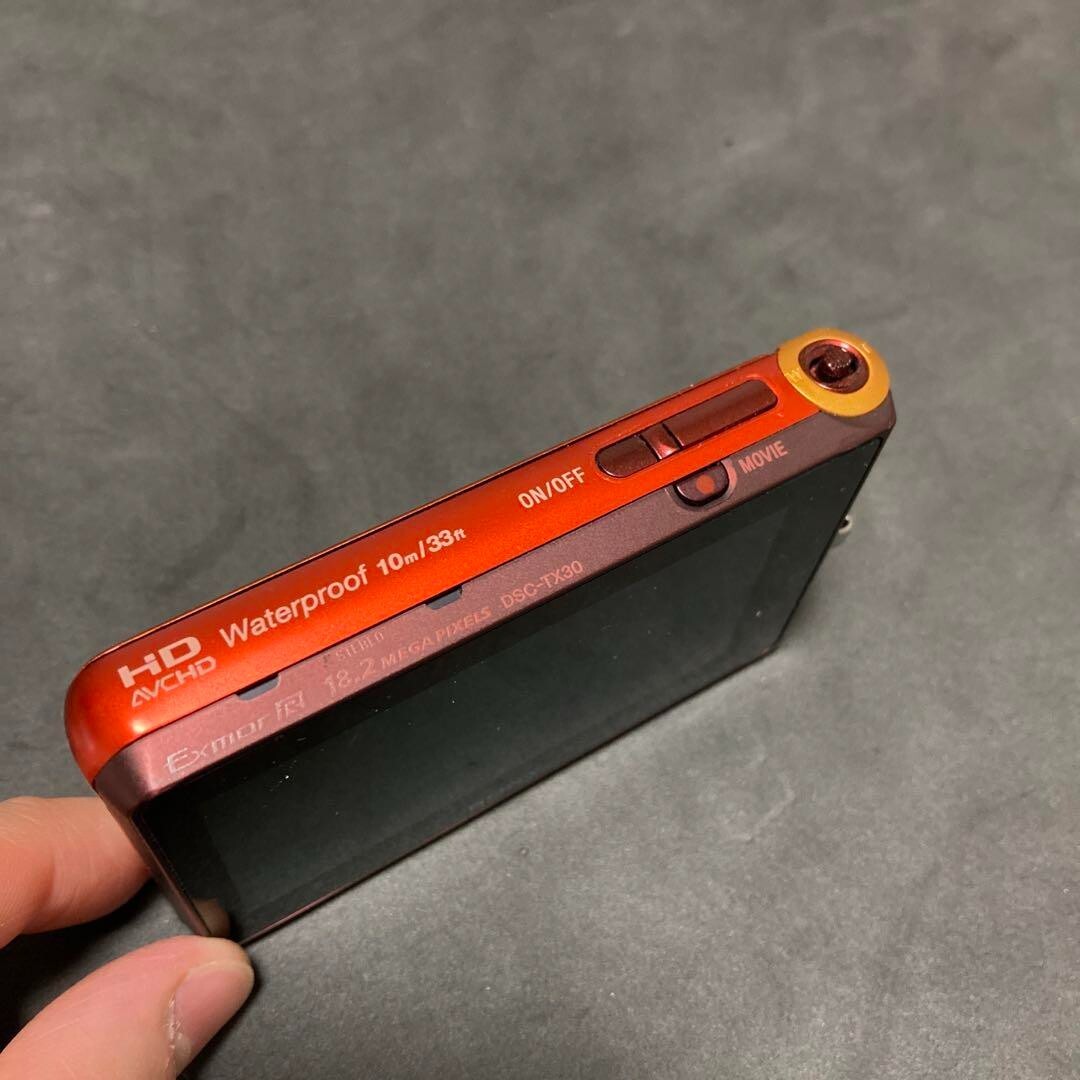 SONY Cyber-shot DSC-TX30 orange waterproof digital camera
