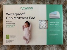 Newton Essentials Waterproof Crib Mattress Pad Breathable 52 x 28 NIB