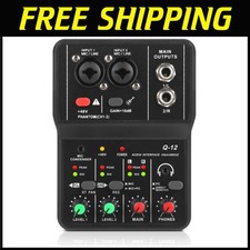 USB Recording Interface with Microphone Jack