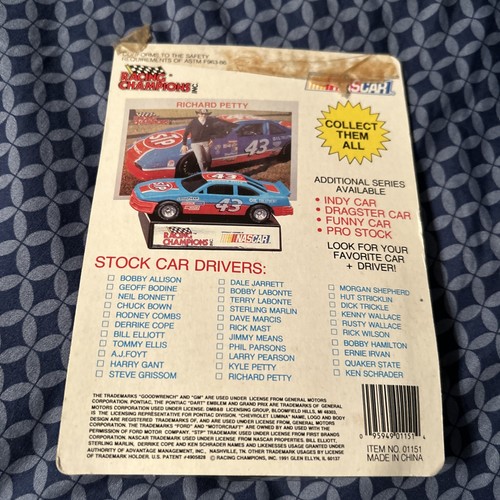 1992 Racing Champions Stock Car Nascar #96 Tom Peck Oldsmobile Thomas 1:64 RC - Picture 2 of 4