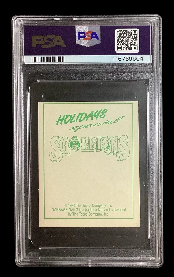 1990 topps #0 adam bomb / cerno-bill; sgorbions GPK pail kids PSA 6  (POP 1, 1^) - Image 2 of 3