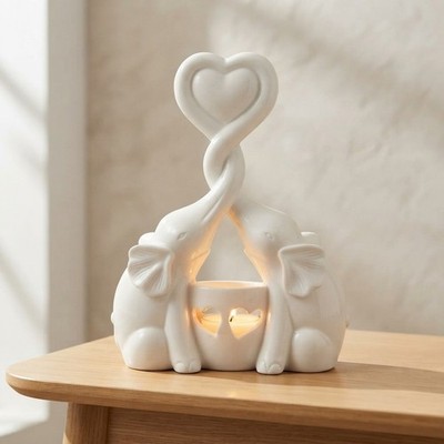 Symbolischer Elefant Kerzenhalter mit LED - Ideal für Hochzeiten & Jubiläen