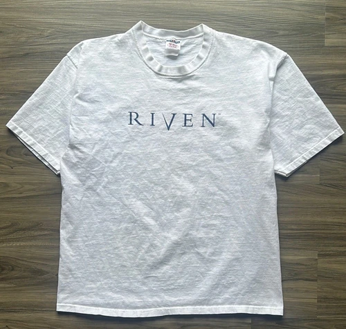 Rara Maglietta Promo Videogioco Riven 1997 Vintage Taglia Xl 24X30 - Foto 1 di 6