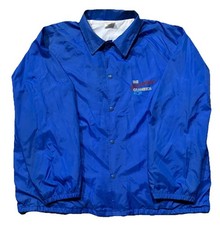 Chevrolet The Heartbeat Of America Snap Button Windbreaker Jacket. Mens 2XL. USA