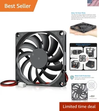 80mm x 10mm Slim Profile Brushless Cooling Fan - Perfect for Tight Spaces