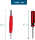 Tire Valve Stem Removal Tool 6 Pack Valve Core Remover Tool, Dual Single